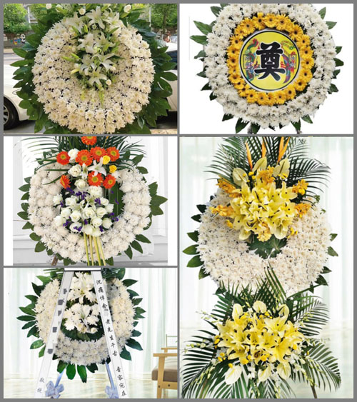 湖北襄阳市老河口市洪山嘴镇余家湾村花圈速递